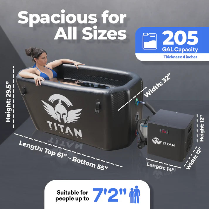 Triumph Black cold plunge tub