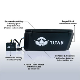 Triumph XL Black Cold Plunge tub