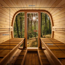 Load image into Gallery viewer, Auris Two Luxury Outdoor Cedar Sauna